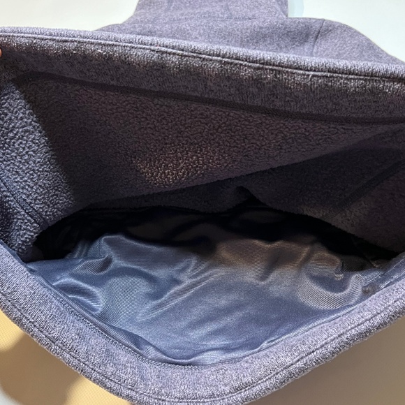 The North Face Purple Hoodie Pullover Button Collar Hood Ski Soft Cozy Size M - Picture 13 of 15